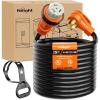 Nilight 50 Amp 25FT RV Locking Extension Cord with Adapter 30Amp to 50Amp 250V Heavy Duty 6/3+8/1 Gauge Pure Copper STW Wire ETL Listed 4 Prong 14-50P SS2-50R 50F/50M Cable Suit for Campers Caravan(50 Amp Locking)