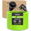 Nilight 50 Amp 25FT RV Locking Extension Cord with Adapter 30Amp to 50Amp 250V Heavy Duty 6/3+8/1 Gauge Pure Copper STW Wire ETL Listed 4 Prong 14-50P SS2-50R 50F/50M Cable Suit for Campers Caravan(30 Amp Locking Green)