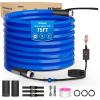 Nilight 75FT Heated Water Hose RV 5/8”Inside Diameter -45°F Freeze Protaction Antifreeze Garden Drinking Hoses with Saving Thermostat and Smart Heat System for Winter Camper Supply Accessories(75FT)