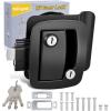 Nilight RV Door Lock Replacement with Paddle Deadbolt 100% Zinc Alloy Entry Locks Handle Latch 4 Keys Heavy Duty Enclosed Camping Locking Kit Fits RVs Campers Travel Trailers Horse Cargo Haulers(Black)