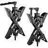 Nilight Wheel Chock Stabilizer, 2PCS X-Chocks Wheel Stabilizer for Travel Trailers, Fits 3″ to 10″ Wheel Gaps, Heavy Duty RV Scissor Tire Locking Chocks for Campers Travel Trailers Trucks