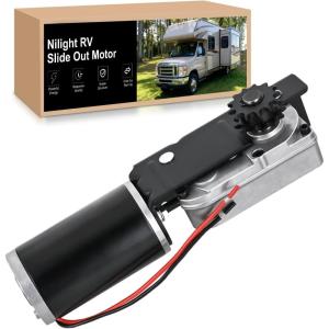 Nilight 236575 RV in-Wall Slide-Out Motor Compatible with Lippert Schwintek in Wall Slide System 300:1 High Torque Gear Ratio IG-42 10mm Motor Assembly for Travel Trailer Camper(Replace#225008)