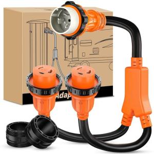 Nilight Dryer Adapter Cord 30 Amp to 30 Amp 3 Prong 125V 3750 Watt Pure Copper Old Dryer Outlet to New Dryer Plug Conversion Heavy Duty 10 Gauge Wire 10-30P to 14-30R 30M/30F(SS2-50P to L5-30R)