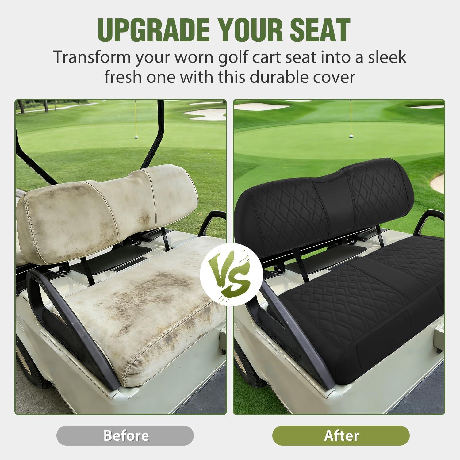 image:imageNilight Golf Cart Front Seat Cover Thick PVC Leather Diamond Design Breathable AllSeason Covers Water Repellent Scratch Resistant Easy to Install for Club Car DS 20002026