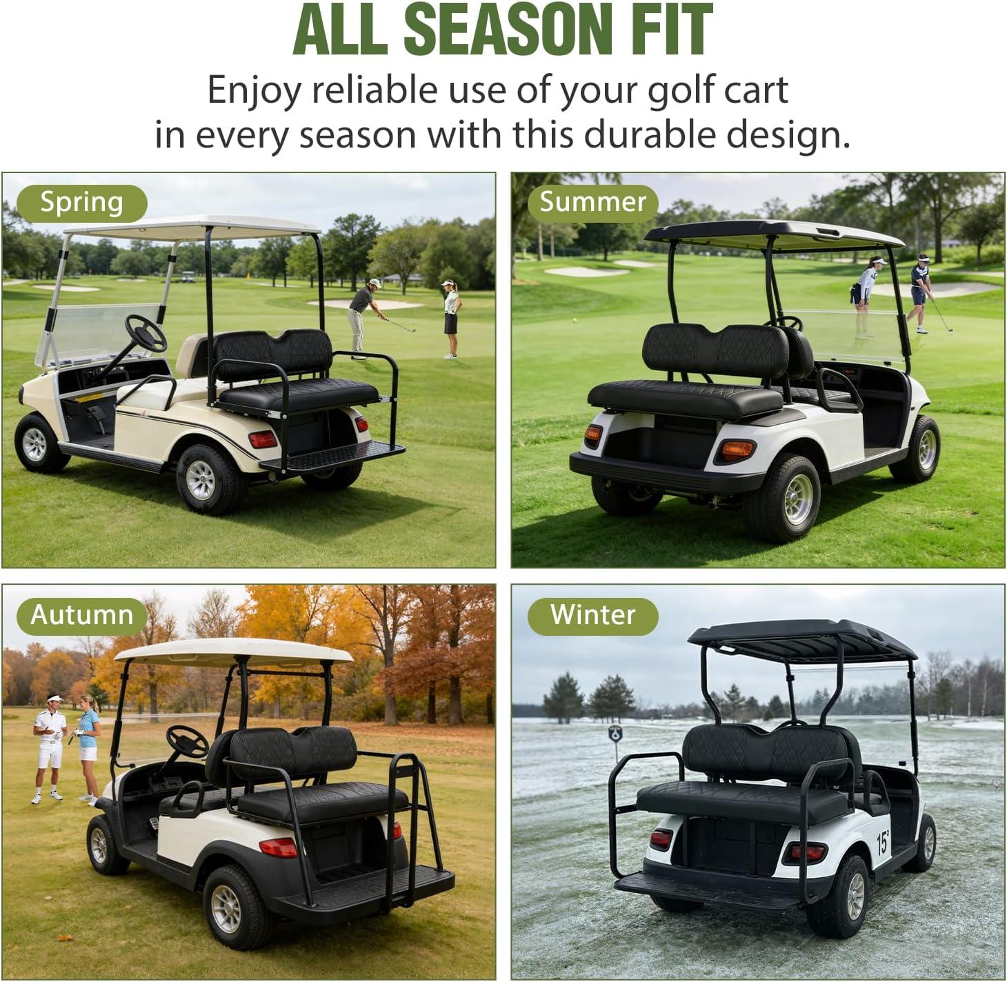 image:imageNilight Golf Cart Rear Seat Cover Thick PVC Leather Diamond Design Breathable AllSeason Seat Covers Water Repellent Scratch Resistant Easy to Clean Install for Club CarEZGOYamaha Aftermarket Seats