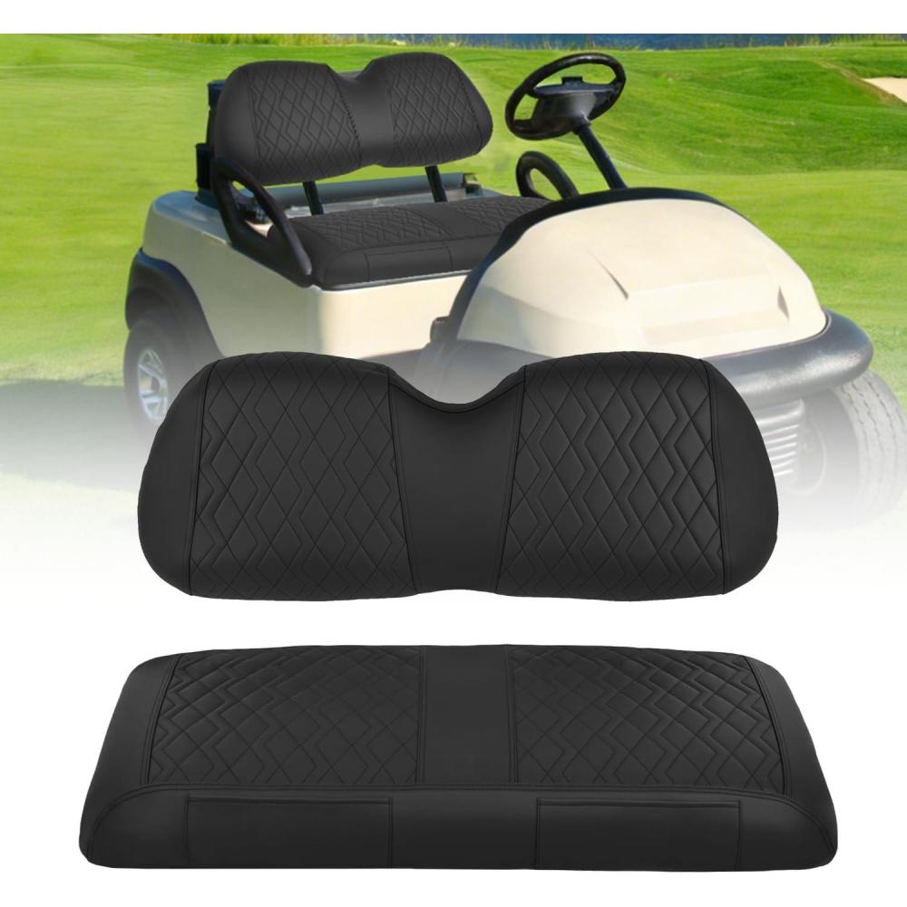 image:imageNilight Golf Cart Front Seat Cover Thick PVC Leather Diamond Design Breathable AllSeason Covers Water Repellent Scratch Resistant Easy to Install for Club Car Precedent 20042019