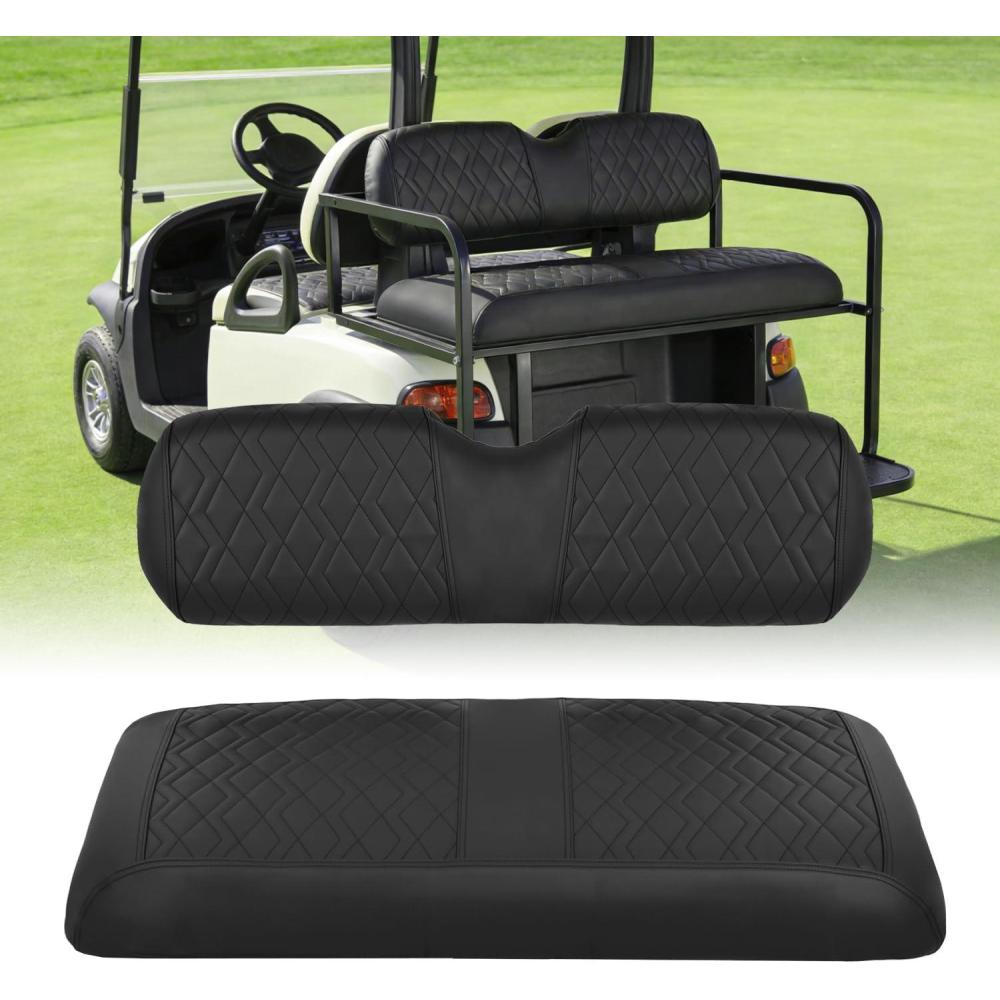 image:imageNilight Golf Cart Rear Seat Cover Thick PVC Leather Diamond Design Breathable AllSeason Seat Covers Water Repellent Scratch Resistant Easy to Clean Install for Club CarEZGOYamaha Aftermarket Seats