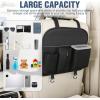 Nilight Car Seat Back Organizer 1PCS Hanging PU Leather with Removable Inner Bucket Tissue Box Storage Bag Mesh Pockets Waterproof Universal for Car Van SUV MPV Pickup Truck
