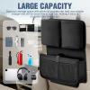 Nilight Car Seat Back Organizer 1PCS Hanging Trunk Storage Bag Oxford Fabric Multi Compartment Cup Holder Scratch Resistant Universal for Car Van SUV MPV Pickup Truck