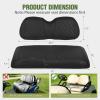 Nilight Golf Cart Front Seat Cover Thick PVC Leather Diamond Design Breathable All-Season Covers Water Repellent Scratch Resistant Easy to Install for Club Car Precedent 2004-2019