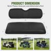 Nilight Golf Cart Rear Seat Cover Thick PVC Leather Diamond Design Breathable All-Season Seat Covers Water Repellent Scratch Resistant Easy to Clean Install for Club Car/EZGO/Yamaha Aftermarket Seats