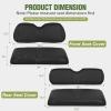 Nilight Golf Cart Seat Covers Kit Front and Rear Waterproof Sun Scratch Resistant Leather Diamond Stitching No Staple All-Season Protection for Club Car Precedent 2004-2019