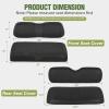 Nilight Golf Cart Seat Covers Kit Front and Rear Waterproof Sun Scratch Resistant Leather Diamond Stitching No Staple All-Season Protection for Club Car DS 2000-2026