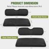 Nilight Golf Cart Seat Covers Kit Front and Rear Waterproof Sun Scratch Resistant Leather Diamond Stitching No Staple All-Season Protection for EZGO TXT 1994-2013/RXV