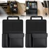Nilight Car Seat Back Organizer 2PCS Hanging PU Leather with Multi Pockets Foldable Trunk Storage Bag Scratch Resistant Waterproof Universal for Car Van SUV MPV Pickup Truck