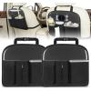 Nilight Car Seat Back Organizer 2PCS Hanging PU Leather with Removable Inner Bucket Tissue Box Storage Bag Mesh Pockets Waterproof Universal for Car Van SUV MPV Pickup Truck