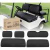 Nilight Golf Cart Seat Covers Kit Front and Rear Waterproof Sun Scratch Resistant Leather Diamond Stitching No Staple All-Season Protection for Club Car DS 1982-2000