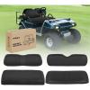 Nilight Golf Cart Seat Covers Kit Front and Rear Waterproof Sun Scratch Resistant Leather Diamond Stitching No Staple All-Season Protection for Club Car DS 2000-2026