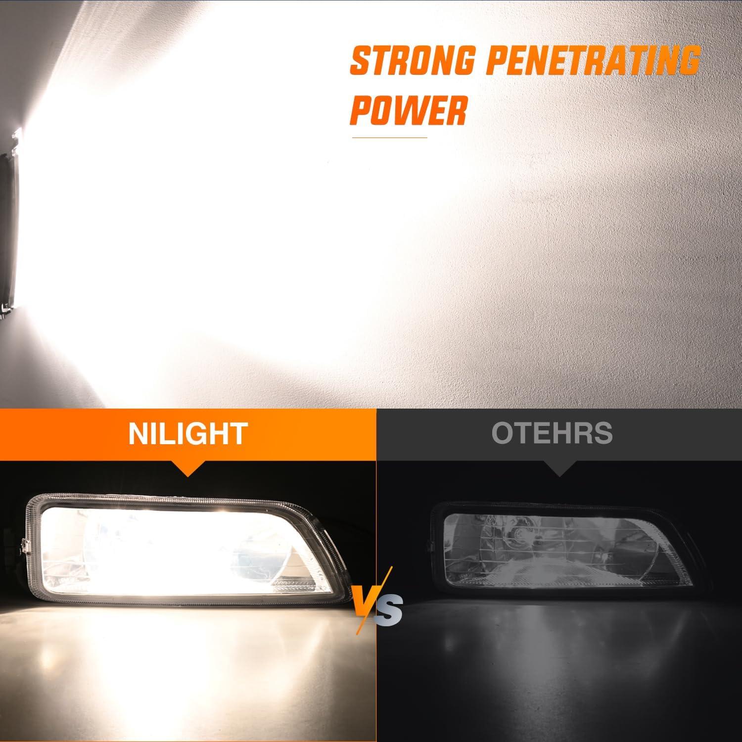 image:imageNilight Fog Lights Assembly Compatible with 2002 2003 2004 Acura RSX Left Driver and Right Passenger Side Amber Lens wH11 12V 55W Bulbs20032007 honda accord20042008 acura
