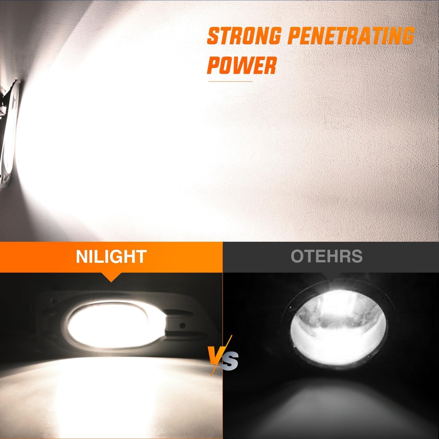 image:imageNilight Fog Lights Assembly Compatible with 2002 2003 2004 Acura RSX Left Driver and Right Passenger Side Amber Lens wH11 12V 55W Bulbs20062007 Honda Accord