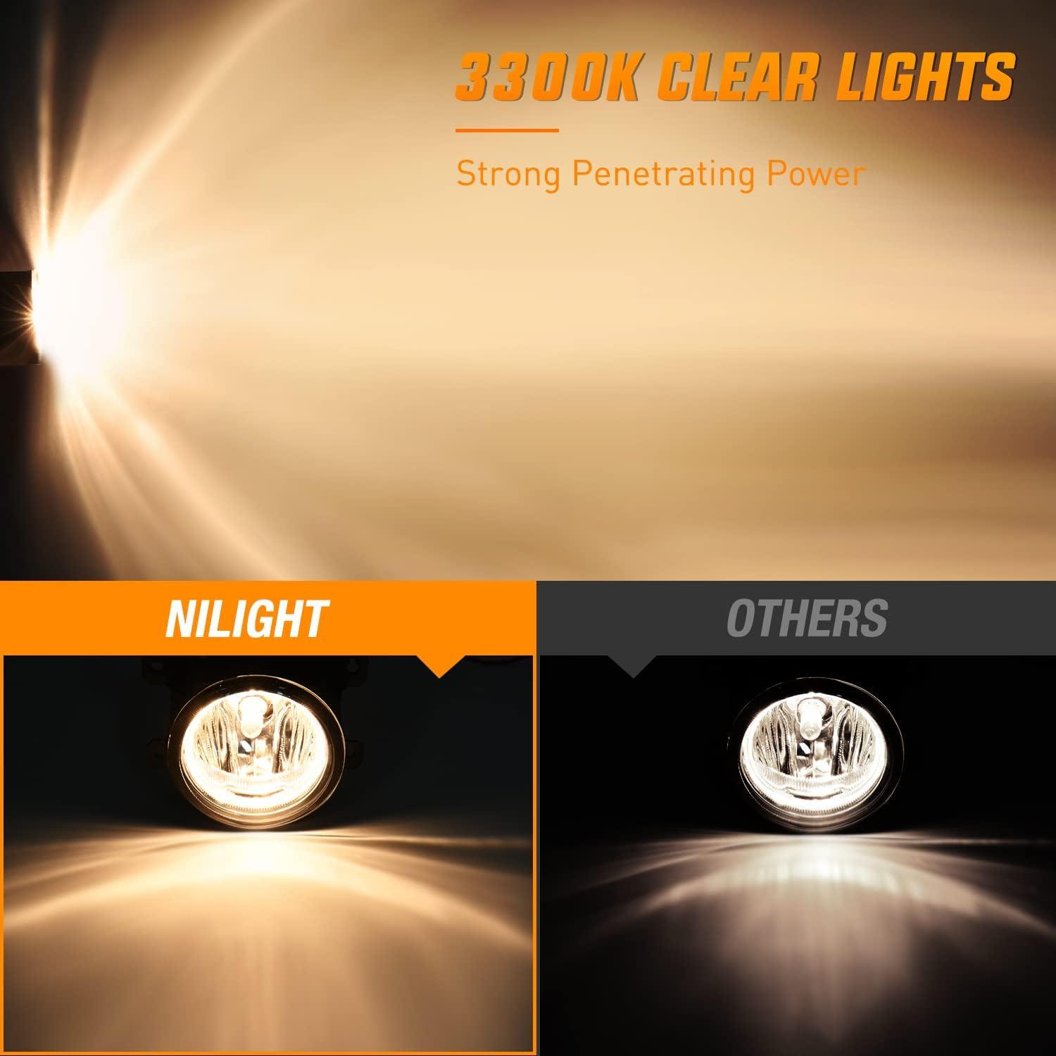 image:imageNilight Fog Lights Assembly Compatible with 2002 2003 2004 Acura RSX Left Driver and Right Passenger Side Amber Lens wH11 12V 55W Bulbs20132021 Honda Civic20152020 Honda Fit