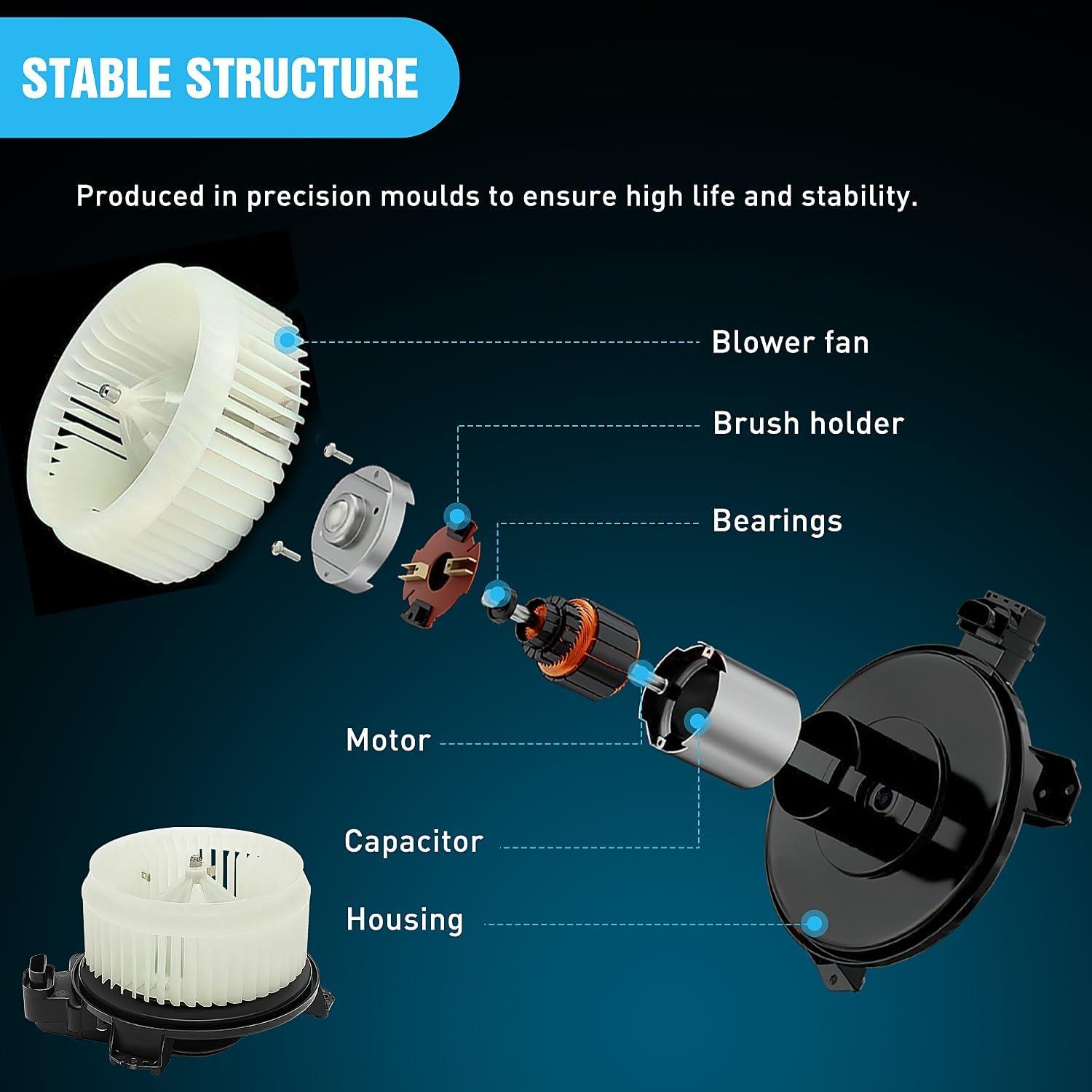 image:imageNilight HVAC Heater Blower Motor Fan Fit for Honda FIT 2009 2010 2011 2012 2013 2014 AC Heated Fan Blower Motor Replaces 700247 61550209 79310TF0G01 79310TF0G01Honda Civic 20012005