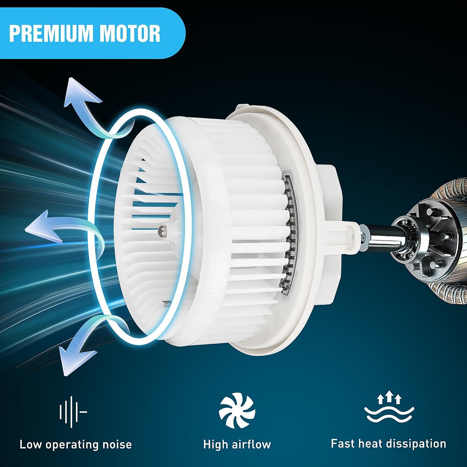 image:imageNilight HVAC Heater Blower Motor Fan Fit for Honda FIT 2009 2010 2011 2012 2013 2014 AC Heated Fan Blower Motor Replaces 700247 61550209 79310TF0G01 79310TF0G01White