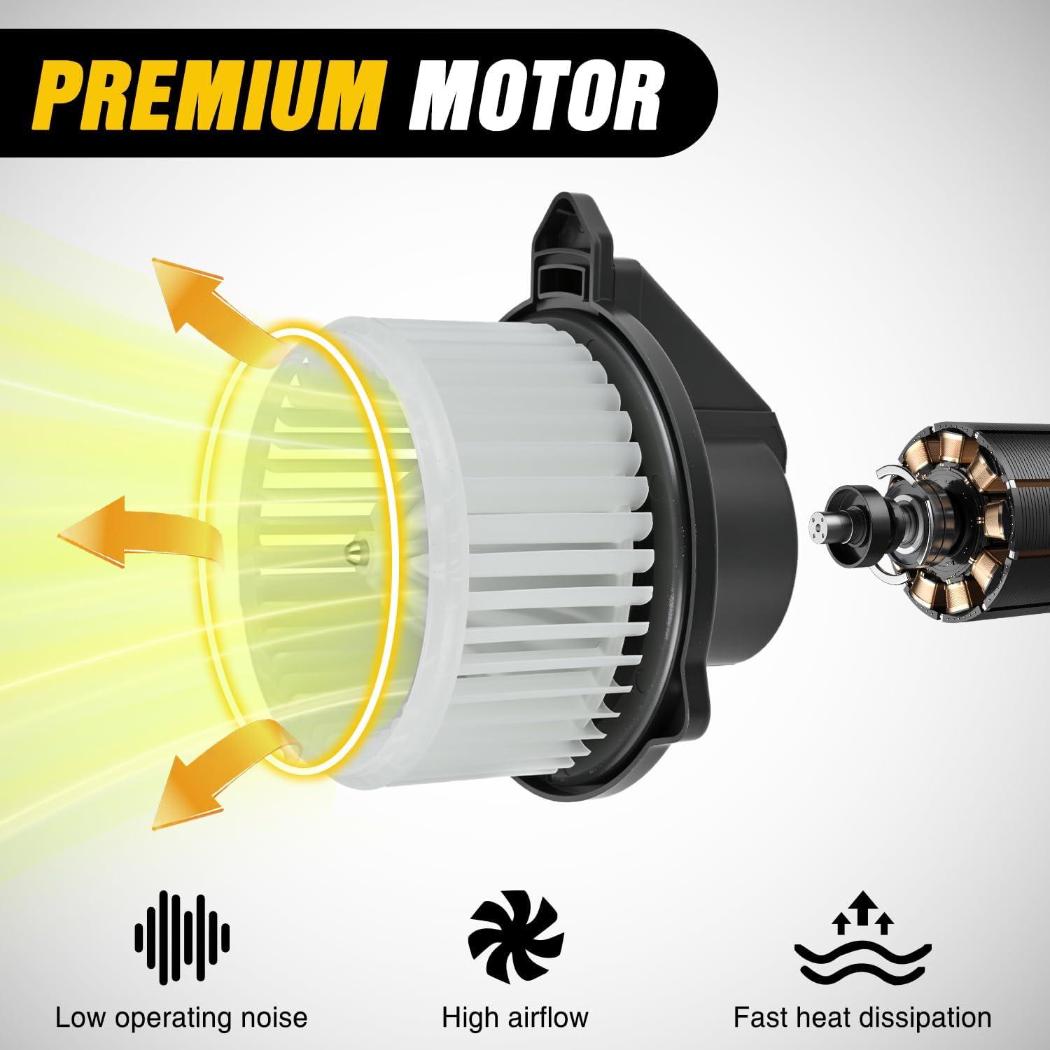 image:imageNilight HVAC Heater Blower Motor Fan Fit for Honda FIT 2009 2010 2011 2012 2013 2014 AC Heated Fan Blower Motor Replaces 700247 61550209 79310TF0G01 79310TF0G01Ram 1500 20022008
