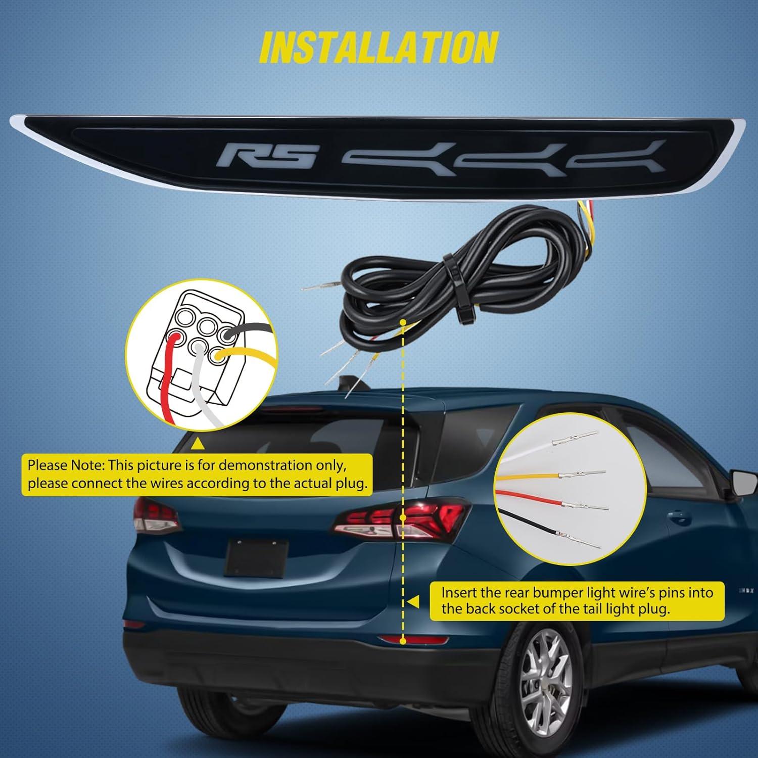 image:imageNilight Rear Bumper Tail Light Compatible with 2023 2024 Honda CRV Red Lens LED Reflector Rear Bumper Lamps Brake Turn Signal Sequential Flashing Driving Taillights ReplacementSmoke