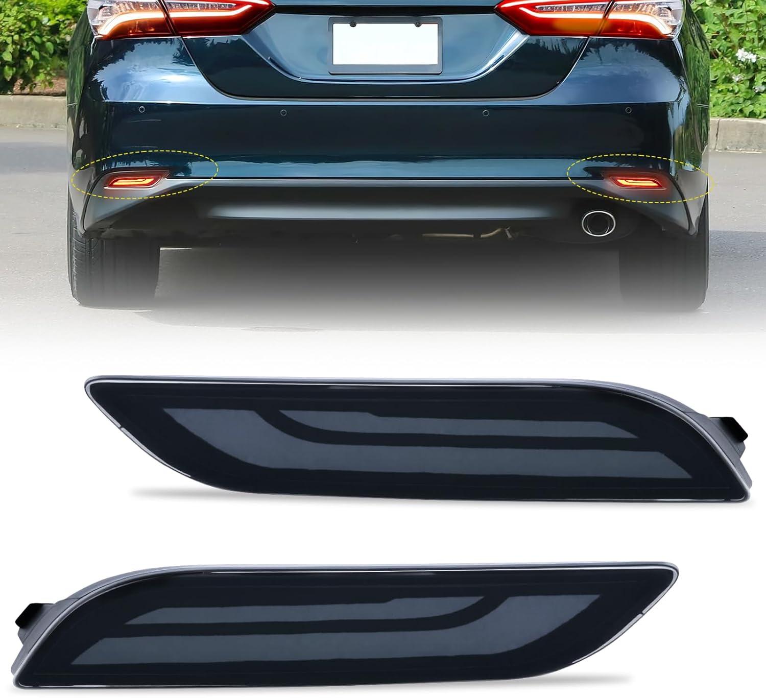 image:imageNilight Rear Bumper Tail Light Compatible with 2023 2024 Honda CRV Red Lens LED Reflector Rear Bumper Lamps Brake Turn Signal Sequential Flashing Driving Taillights ReplacementSmoke