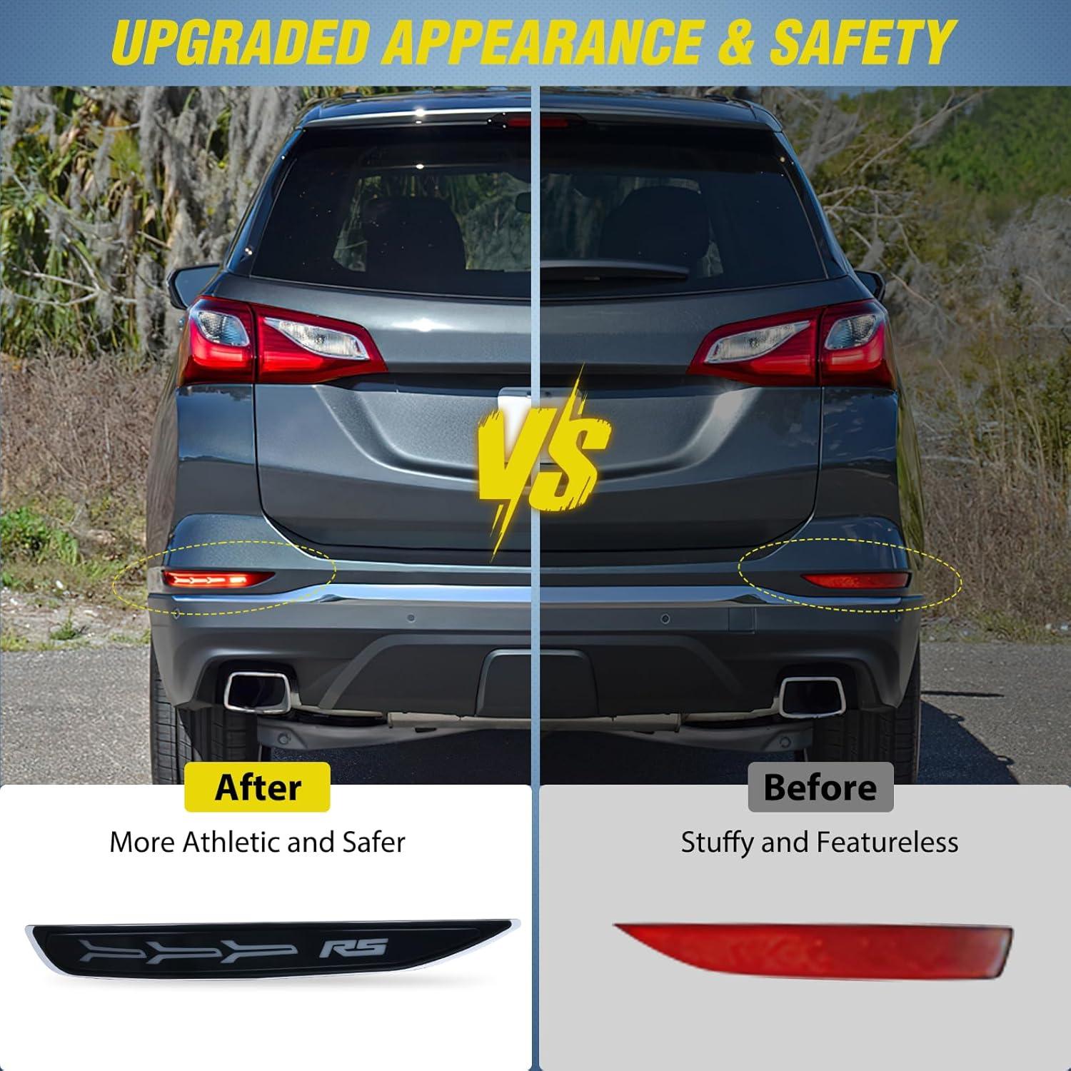 image:imageNilight Rear Bumper Tail Light Compatible with 2023 2024 Honda CRV Red Lens LED Reflector Rear Bumper Lamps Brake Turn Signal Sequential Flashing Driving Taillights ReplacementSmoke