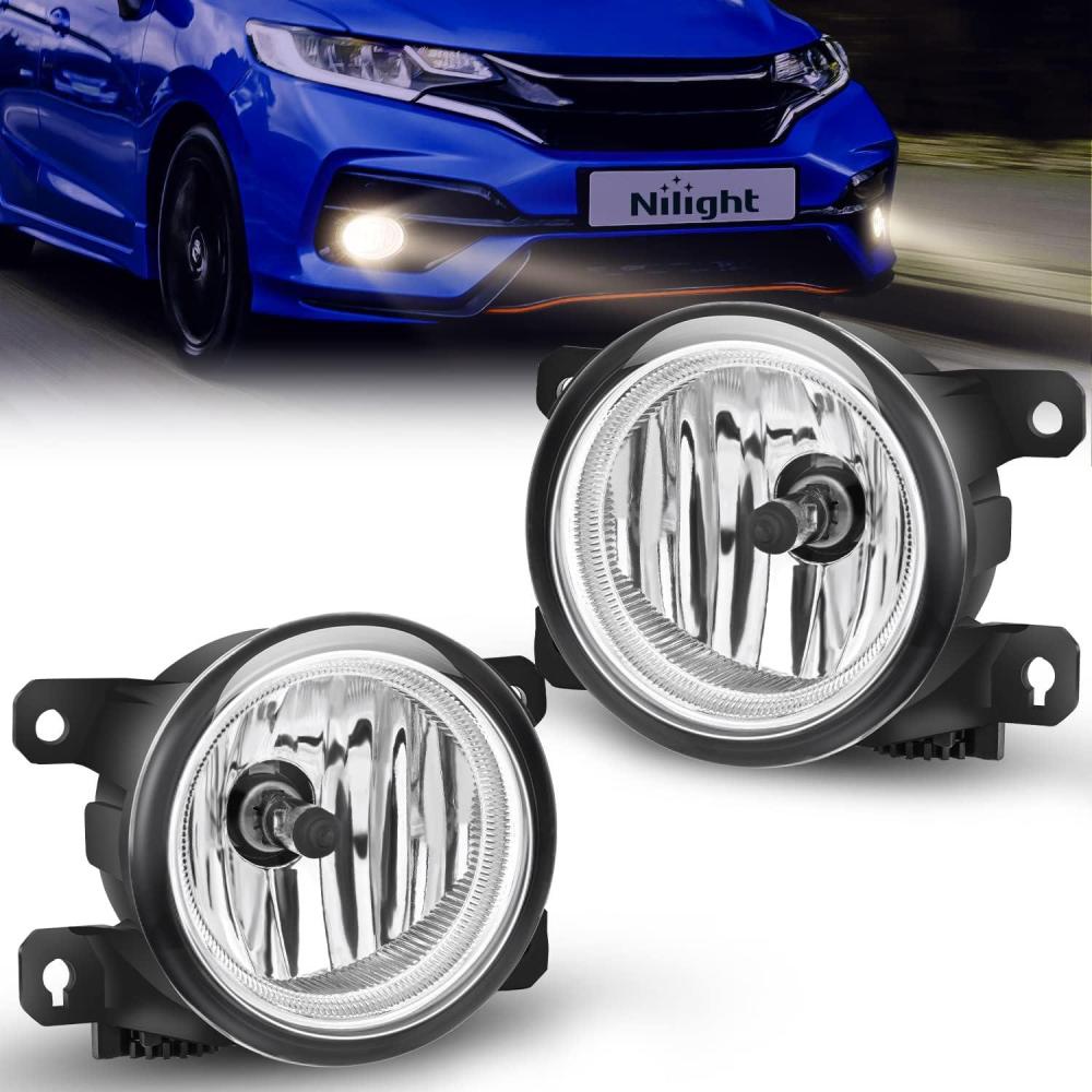 image:imageNilight Fog Lights Assembly Compatible with 2002 2003 2004 Acura RSX Left Driver and Right Passenger Side Amber Lens wH11 12V 55W Bulbs20132021 Honda Civic20152020 Honda Fit