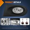 Nilight Fog Lights Assembly Compatible with 2002 2003 2004 Acura RSX Left Driver and Right Passenger Side Amber Lens w/H11 12V 55W Bulbs(2002-2004 Acura RSX Clear)