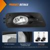 Nilight Fog Lights Assembly Compatible with 2002 2003 2004 Acura RSX Left Driver and Right Passenger Side Amber Lens w/H11 12V 55W Bulbs(2006-2007 Honda Accord)