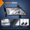 Nilight Fog Lights Assembly Compatible with 2002 2003 2004 Acura RSX Left Driver and Right Passenger Side Amber Lens w/H11 12V 55W Bulbs(2006-2008 Honda Pilot)