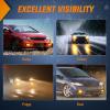 Nilight Fog Lights Assembly Compatible with 2002 2003 2004 Acura RSX Left Driver and Right Passenger Side Amber Lens w/H11 12V 55W Bulbs(2009-2011 Honda Civic Amber)