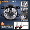 Nilight Fog Lights Assembly Compatible with 2002 2003 2004 Acura RSX Left Driver and Right Passenger Side Amber Lens w/H11 12V 55W Bulbs(2013-2018 Honda&Acura)