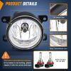Nilight Fog Lights Assembly Compatible with 2002 2003 2004 Acura RSX Left Driver and Right Passenger Side Amber Lens w/H11 12V 55W Bulbs(2013-2021 Honda Civic/2015-2020 Honda Fit)