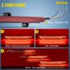 Nilight Rear Bumper Tail Light Compatible with 2023 2024 Honda CRV Red Lens LED Reflector Rear Bumper Lamps Brake Turn Signal Sequential Flashing Driving Taillights Replacement(Red)