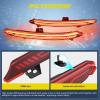 Nilight Rear Bumper Tail Light Compatible with 2023 2024 Honda CRV Red Lens LED Reflector Rear Bumper Lamps Brake Turn Signal Sequential Flashing Driving Taillights Replacement(Red)