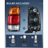 Nilight Taillight Assembly Compatible with 2000 2001 2002 2003 2004 2005 2006 Toyota Tundra Tail Light OE Style Rear Lamp Replacement Left Driver Side(Driver Side)
