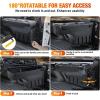 Nilight Truck Bed Tool Box Left Drivers Side Truck Tool Box Fit for Ford F-150 1999-2014 ABS Swing Case Truck Bed Storage Box with Lockable Lid Waterproof Wheel Well Toolbox Black(For Ford F-250/350 2017-2021 Passenger Side)