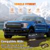 Nilight Truck Bed Tool Box Left Drivers Side Truck Tool Box Fit for Ford F-150 1999-2014 ABS Swing Case Truck Bed Storage Box with Lockable Lid Waterproof Wheel Well Toolbox Black(For Ford F-250/350 2017-2021 Driver Side)