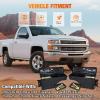 Nilight Truck Bed Tool Box Left Drivers Side Truck Tool Box Fit for Ford F-150 1999-2014 ABS Swing Case Truck Bed Storage Box with Lockable Lid Waterproof Wheel Well Toolbox Black(For Silverado Sierra 2007-2018 Driver&Passenger)