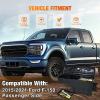 Nilight Truck Bed Tool Box Left Drivers Side Truck Tool Box Fit for Ford F-150 1999-2014 ABS Swing Case Truck Bed Storage Box with Lockable Lid Waterproof Wheel Well Toolbox Black(For Ford F-150 2015 – 2021 Passenger Side)