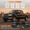 Nilight Truck Bed Tool Box Left Drivers Side Truck Tool Box Fit for Ford F-150 1999-2014 ABS Swing Case Truck Bed Storage Box with Lockable Lid Waterproof Wheel Well Toolbox Black(For Ford F-150 1999-2014 Driver&passenger Side)