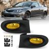 Nilight Fog Lights Assembly Compatible with 2002 2003 2004 Acura RSX Left Driver and Right Passenger Side Amber Lens w/H11 12V 55W Bulbs(2002-2004 Acura RSX Amber)