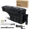 Nilight Truck Bed Tool Box Left Drivers Side Truck Tool Box Fit for Ford F-150 1999-2014 ABS Swing Case Truck Bed Storage Box with Lockable Lid Waterproof Wheel Well Toolbox Black(For Ford F-150 2015 – 2021 Passenger Side)