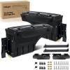 Nilight Truck Bed Tool Box Left Drivers Side Truck Tool Box Fit for Ford F-150 1999-2014 ABS Swing Case Truck Bed Storage Box with Lockable Lid Waterproof Wheel Well Toolbox Black(For Toyota Tundra 2007-2021 Driver&Passenger Side)