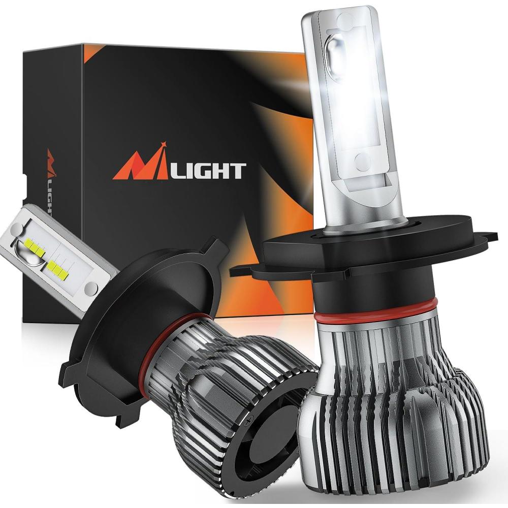 image:imageNilight H49003HB2 Bulbs Halogen Replacement High Low Dual Bulbs Compact Size 6000K Cool White 2PackH49003HB2